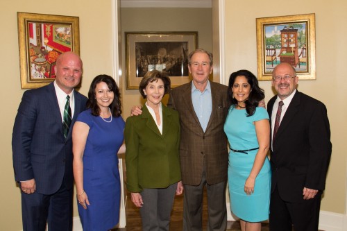 Wylie ISD Educational Leaders Meet with President George W. Bush and Former First Lady Bush